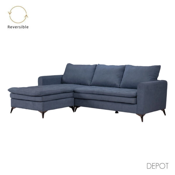 SCANDALO ΚΑΝΑΠΕΣ ΓΩΝΙΑ ΑΝΑΣΤΡΕΨΙΜΗ ΜΠΛΕ 265x188xH99cm