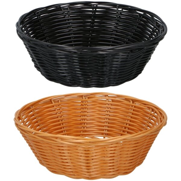 Καλάθια 20cm 2Τμχ Καφέ/Μαύρο ALPINA