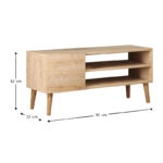 Έπιπλο τηλεόρασης Porto  από μελαμίνη χρώμα oak 90x32x42εκ.