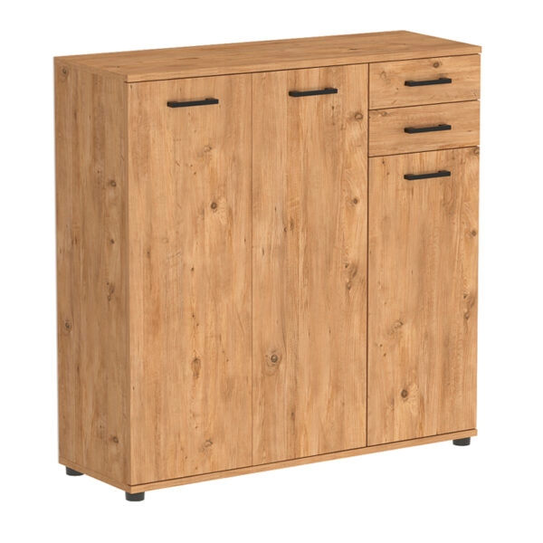 Παπουτσοθήκη - ντουλάπι Polly Megapap χρώμα pine oak 108x35x108εκ.