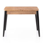 Τραπέζι Dolunay Megapap επεκτεινόμενο χρώμα atlantic pine - μαύρο 100x60(120x100)x79,5εκ.