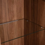 ΒΙΤΡΙΝΑ ΣΕΙΡΑ HARRY HM18011.01 ΜΕΛΑΜΙΝΗ ΦΥΣΙΚΟ ΞΥΛΟΥ-ΜΑΥΡΟ 90x40x185Υεκ.