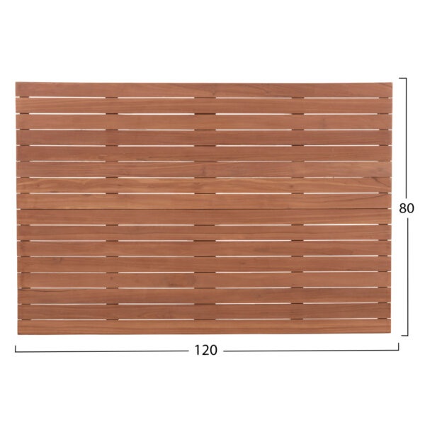 ΕΠΙΦΑΝΕΙΑ ΤΡΑΠΕΖΙΟΥ ΟΡΘΟΓΩΝΙΑ HM18138 ΞΥΛΟ TEAK--ΦΥΣΙΚΟ 120x80x4(πάχος)εκ.