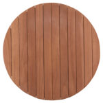 ΕΠΙΦΑΝΕΙΑ ΤΡΑΠΕΖΙΟΥ ΣΤΡΟΓΓΥΛΗ HM18132 ΞΥΛΟ TEAK--ΦΥΣΙΚΟ Φ60x4(πάχος)εκ.