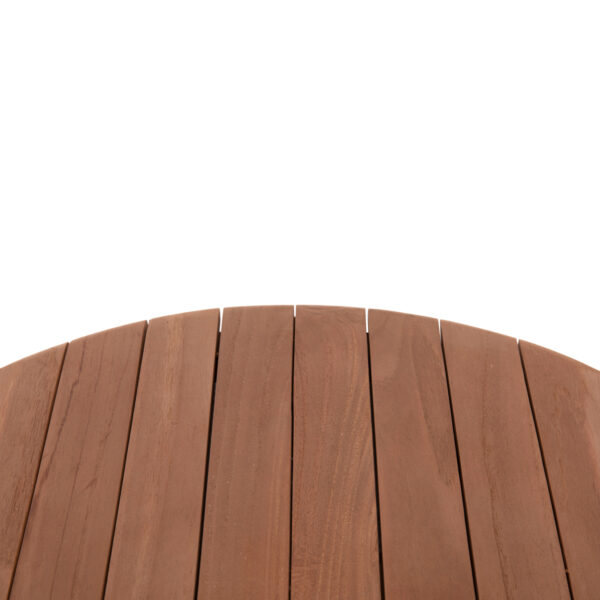 ΕΠΙΦΑΝΕΙΑ ΤΡΑΠΕΖΙΟΥ ΣΤΡΟΓΓΥΛΗ HM18132 ΞΥΛΟ TEAK--ΦΥΣΙΚΟ Φ60x4(πάχος)εκ.