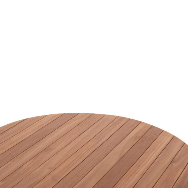 ΕΠΙΦΑΝΕΙΑ ΤΡΑΠΕΖΙΟΥ ΣΤΡΟΓΓΥΛΗ HM18134 ΞΥΛΟ TEAK--ΦΥΣΙΚΟ Φ80x4(πάχος)εκ.