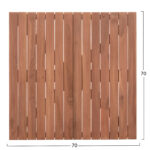 ΕΠΙΦΑΝΕΙΑ ΤΡΑΠΕΖΙΟΥ ΤΕΤΡΑΓΩΝΗ HM18136 ΞΥΛΟ TEAK--ΦΥΣΙΚΟ 70x70x4(πάχος)εκ.