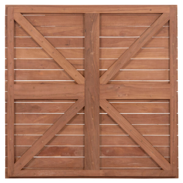 ΕΠΙΦΑΝΕΙΑ ΤΡΑΠΕΖΙΟΥ ΤΕΤΡΑΓΩΝΗ HM18137 ΞΥΛΟ TEAK--ΦΥΣΙΚΟ 80x80x4(πάχος)εκ.