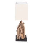 ΕΠΙΤΡΑΠΕΖΙΟ ΟΡΘΟΓΩΝΙΟ ΦΩΤΙΣΤΙΚΟ TWIGGY HM4424 DRIFTWOOD & ΛΕΥΚΟ ΚΑΠΕΛΟ 35x14x50Υεκ.
