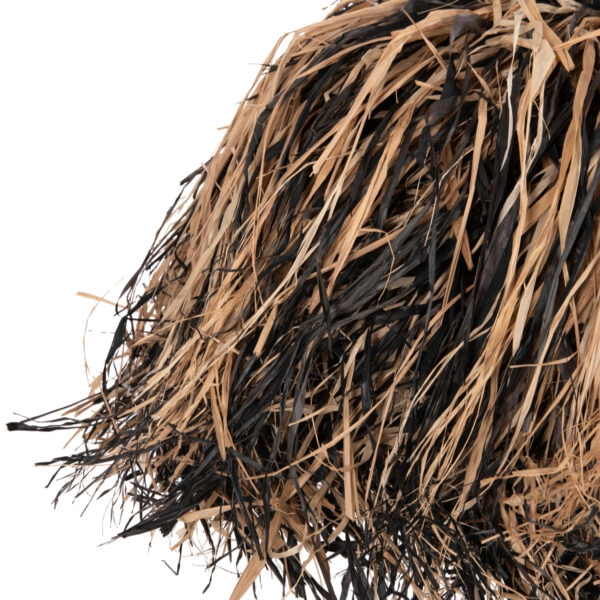 ΦΩΤΙΣΤΙΚΟ ΟΡΟΦΗΣ ORDEM HM4716 ΚΑΠΕΛΟ ΙΝΕΣ SISAL & ΜΠΑΝΑΝΑΣ-ΜΑΥΡΟ & ΦΥΣΙΚΟ Φ60εκ