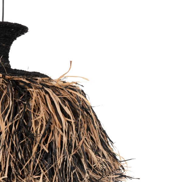 ΦΩΤΙΣΤΙΚΟ ΟΡΟΦΗΣ ORDEM HM4716 ΚΑΠΕΛΟ ΙΝΕΣ SISAL & ΜΠΑΝΑΝΑΣ-ΜΑΥΡΟ & ΦΥΣΙΚΟ Φ60εκ