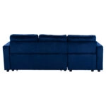 ΚΑΝΑΠΕΣ ΓΩΝΙΑ ΚΡΕΒΑΤΙ WAYNE 224x147x85Υεκ. HM3028.18 ΒΕΛΟΥΔΟ ΜΠΛΕ