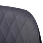 ΚΑΡΕΚΛΑ ADALYN ΜΕ ΜΑΥΡΟ PU ΚΑΙ ΓΚΡΙ ΒΕΛΟΥΔΟ HM8729.01 51x58x82Υ εκ.