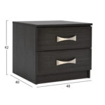 ΚΟΜΟΔΙΝΟ ΜΕ 2 ΣΥΡΤΑΡΙΑ ΚΑΙ ΧΕΡΟΥΛΙ ASHLYN HM2235.01 ZEBRANO 48x40x42Yεκ.