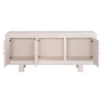 ΜΠΟΥΦΕΣ ΣΕΙΡΑ SANTORINI HM18068 MDF ΣΕ ΥΠΟΛΕΥΚΟ ΧΡΩΜΑ-3 ΠΟΡΤΕΣ 140x38x64Υεκ.