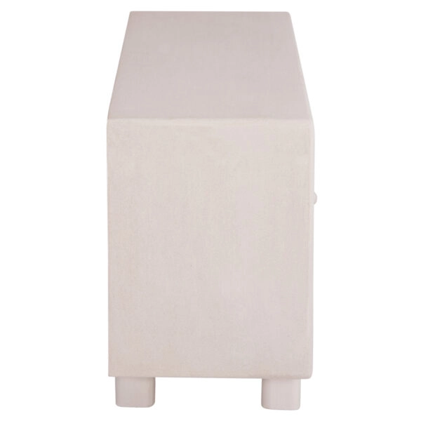ΜΠΟΥΦΕΣ ΣΕΙΡΑ SANTORINI HM18068 MDF ΣΕ ΥΠΟΛΕΥΚΟ ΧΡΩΜΑ-3 ΠΟΡΤΕΣ 140x38x64Υεκ.