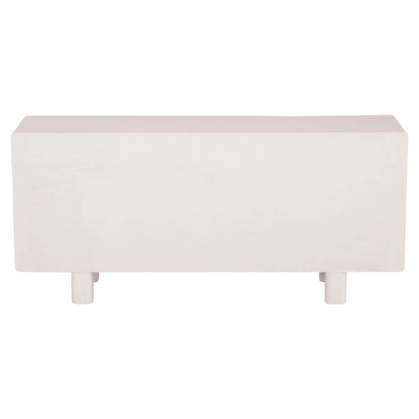 ΜΠΟΥΦΕΣ ΣΕΙΡΑ SANTORINI HM18068 MDF ΣΕ ΥΠΟΛΕΥΚΟ ΧΡΩΜΑ-3 ΠΟΡΤΕΣ 140x38x64Υεκ.