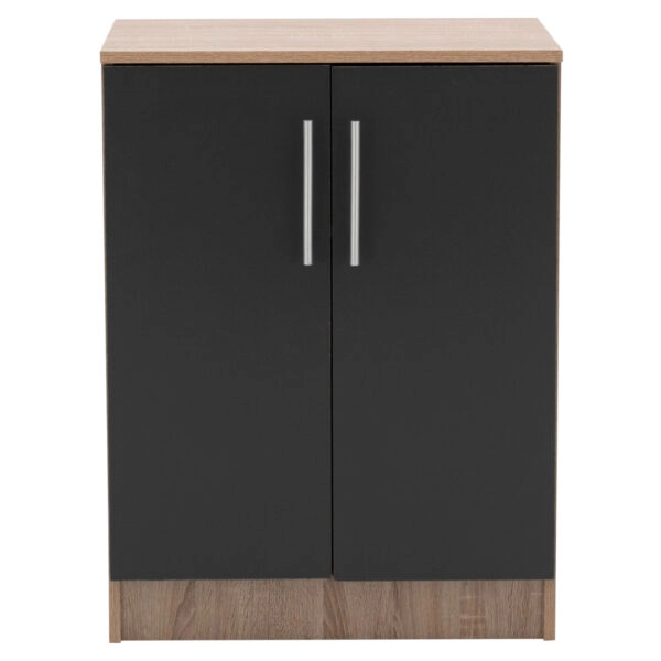 ΠΑΠΟΥΤΣΟΘΗΚΗ ΝΤΟΥΛΑΠΙ ΞΥΛΙΝΗ EMERIE HM2206.04 SONAMA-ΓΚΡΙ 60X40,5X80 εκ.