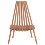 ΠΟΛΥΘΡΟΝΑ LOUNGE ΠΤΥΣΣΟΜΕΝΗ SHIGAO HM18112 ΞΥΛΟ TEAK--ΦΥΣΙΚΟ 61x88.5x89Υεκ.