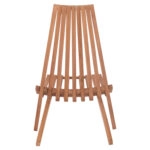 ΠΟΛΥΘΡΟΝΑ LOUNGE ΠΤΥΣΣΟΜΕΝΗ SHIGAO HM18112 ΞΥΛΟ TEAK--ΦΥΣΙΚΟ 61x88.5x89Υεκ.