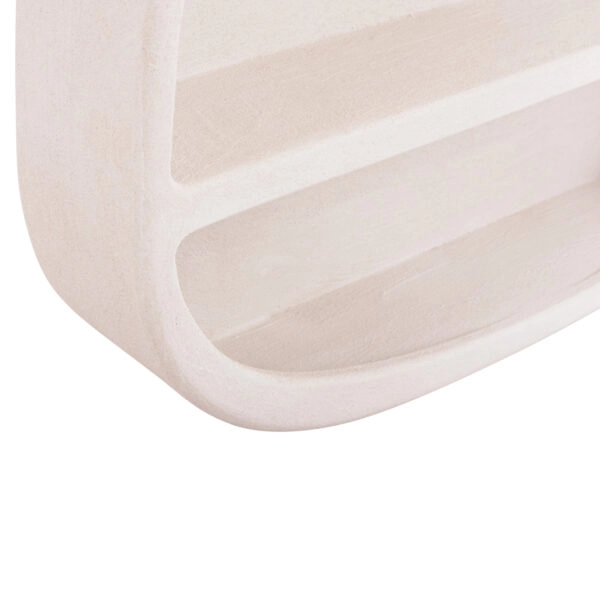 ΡΑΦΙ ΤΟΙΧΟΥ ΣΕΙΡΑ SANTORINI HM18058 MDF ΣΕ ΥΠΟΛΕΥΚΟ ΧΡΩΜΑ 95x18x100Υεκ.