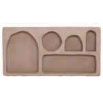 ΡΑΦΙ ΤΟΙΧΟΥ ΣΕΙΡΑ SANTORINI HM18063.02 MDF ΣΕ ΚΑΦΕ 120x18x60Υεκ.
