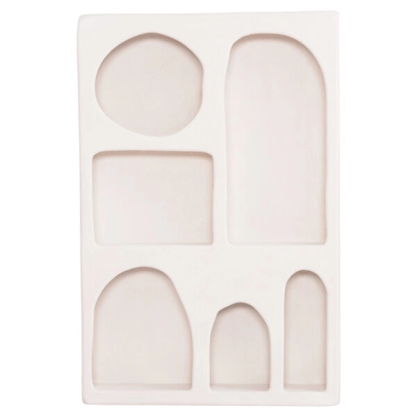 ΡΑΦΙΕΡΑ-ΚΟΜΜΟ ΣΕΙΡΑ SANTORINI HM18059 MDF ΣΕ ΥΠΟΛΕΥΚΟ 80x18x120Υεκ.
