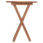 ΤΡΑΠΕΖΙ ΣΚΗΝΟΘΕΤΗ ΣΤΡΟΓΓΥΛΟ ERIS HM18119 ΞΥΛΟ TEAK--ΦΥΣΙΚΟ Φ60x75Υεκ.