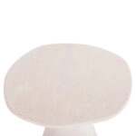 ΤΡΑΠΕΖΙ ΤΡΑΠΕΖΑΡΙΑΣ ΣΤΡΟΓΓΥΛΟ ΣΕΙΡΑ SANTORINI HM18055 MDF ΥΠΟΛΕΥΚΟ ΧΡΩΜΑ Φ77x76Υεκ.
