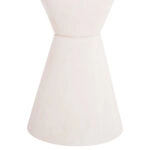 ΤΡΑΠΕΖΙ ΤΡΑΠΕΖΑΡΙΑΣ ΣΤΡΟΓΓΥΛΟ ΣΕΙΡΑ SANTORINI HM18055 MDF ΥΠΟΛΕΥΚΟ ΧΡΩΜΑ Φ77x76Υεκ.