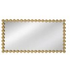 Artekko Dia Χρυσός Μεταλλικός Καθρέπτης Τοίχου (75x4.5x160)cm