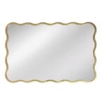 Artekko Dia Χρυσός Μεταλλικός Καθρέπτης Τοίχου (61x2.5x91)cm