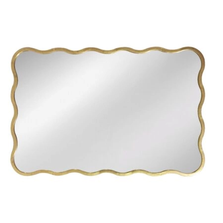 Artekko Dia Χρυσός Μεταλλικός Καθρέπτης Τοίχου (61x2.5x91)cm