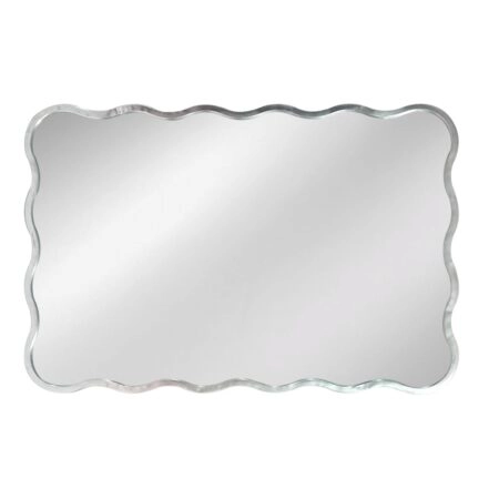 Artekko Dia Ασημί Μεταλλικός Καθρέπτης Τοίχου (61x2.5x91)cm