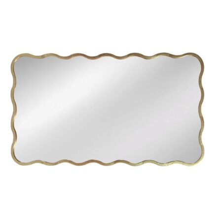 Artekko Dia Χρυσός Μεταλλικός Καθρέπτης Τοίχου (61x2.5x110)cm