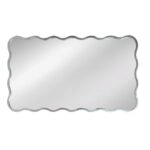 Artekko Dia Ασημί Μεταλλικός Καθρέπτης Τοίχου (61x2.5x110)cm