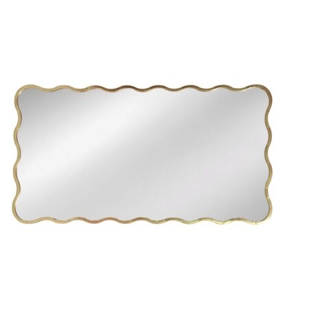 Artekko Dia Χρυσός Μεταλλικός Καθρέπτης Τοίχου (70x2.5x130)cm