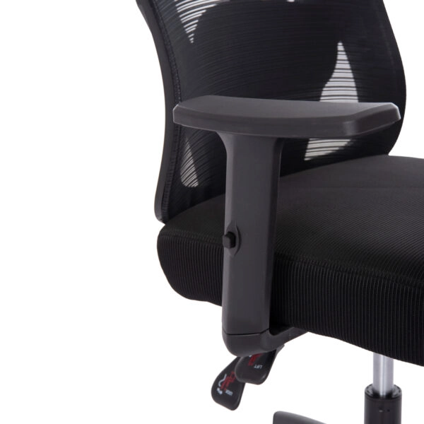ΚΑΡΕΚΛΑ ΓΡΑΦΕΙΟΥ MEXER HM1195.01 ΜΑΥΡΟ MESH-ΜΕΤΑΛ.ΒΑΣΗ-NYLON ΣΚΕΛΕΤΟΣ 60x49x130Υεκ.