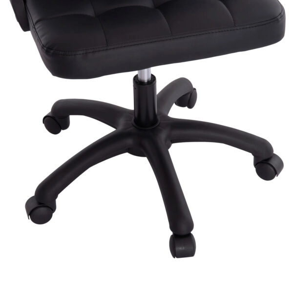 ΚΑΡΕΚΛΑ ΓΡΑΦΕΙΟΥ PORTIMA HM1197.01 ΜΑΥΡΟ PVC-NYLON ΣΚΕΛΕΤΟΣ & ΒΑΣΗ 69x53x98Υεκ.