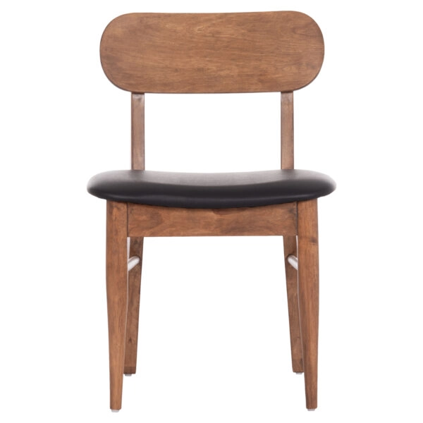 KΑΡΕΚΛΑ ΤΡΑΠΕΖΑΡΙΑΣ SEKOR HM9945.03 ΚΑΡΥΔΙ RUBBERWOOD-ΜΑΥΡΟ PU 51x48x79Υεκ