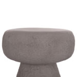 ΣΚΑΜΠΟ ΣΤΡΟΓΓΥΛΟ INTERON HM18171.03 FIBER CEMENT ΣΕ ΓΚΡΙ--Φ34x39Υεκ.