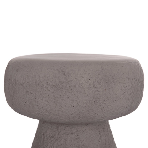 ΣΚΑΜΠΟ ΣΤΡΟΓΓΥΛΟ INTERON HM18171.03 FIBER CEMENT ΣΕ ΓΚΡΙ--Φ34x39Υεκ.