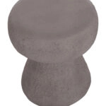 ΣΚΑΜΠΟ ΣΤΡΟΓΓΥΛΟ INTERON HM18171.03 FIBER CEMENT ΣΕ ΓΚΡΙ--Φ34x39Υεκ.