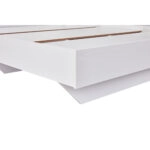 LUCIDO ΚΡΕΒΑΤΙ ΛΕΥΚΟ OAK ΦΥΣΙΚΟ 162x202x88