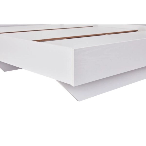 LUCIDO ΚΡΕΒΑΤΙ ΛΕΥΚΟ OAK ΦΥΣΙΚΟ 162x202x88