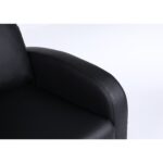 Πολυθρόνα Ανακλινόμενη ArteLibre ATRIA Μαύρο PU 67.5x90x104cm