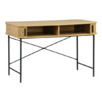 Ãñáöåßï åñãáóßáò Scandi  MDF/Metal óå öõóéêÞ áðü÷ñùóç ìå ìåôáëëéêÜ ìáýñá ðüäéá 120x60x76,5åê