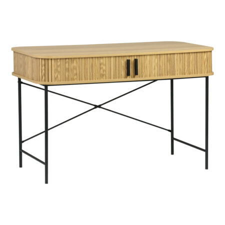 Ãñáöåßï åñãáóßáò Scandi  MDF/Metal óå öõóéêÞ áðü÷ñùóç ìå ìåôáëëéêÜ ìáýñá ðüäéá 120x60x76,5åê