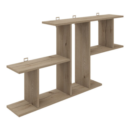 Ραφιέρα τοίχου Vertoura  σε oak απόχρωση 116x18.5x60cm