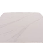 ΤΡΑΠΕΖΙ RAVEN HM18150.01 ΚΕΡΑΜΙΚΟ TOP ΛΕΥΚΟ ΜΑΡΜΑΡΟ-ΜΑΥΡΟ ΜΕΤΑΛΛΟ 160x80x74Υεκ.